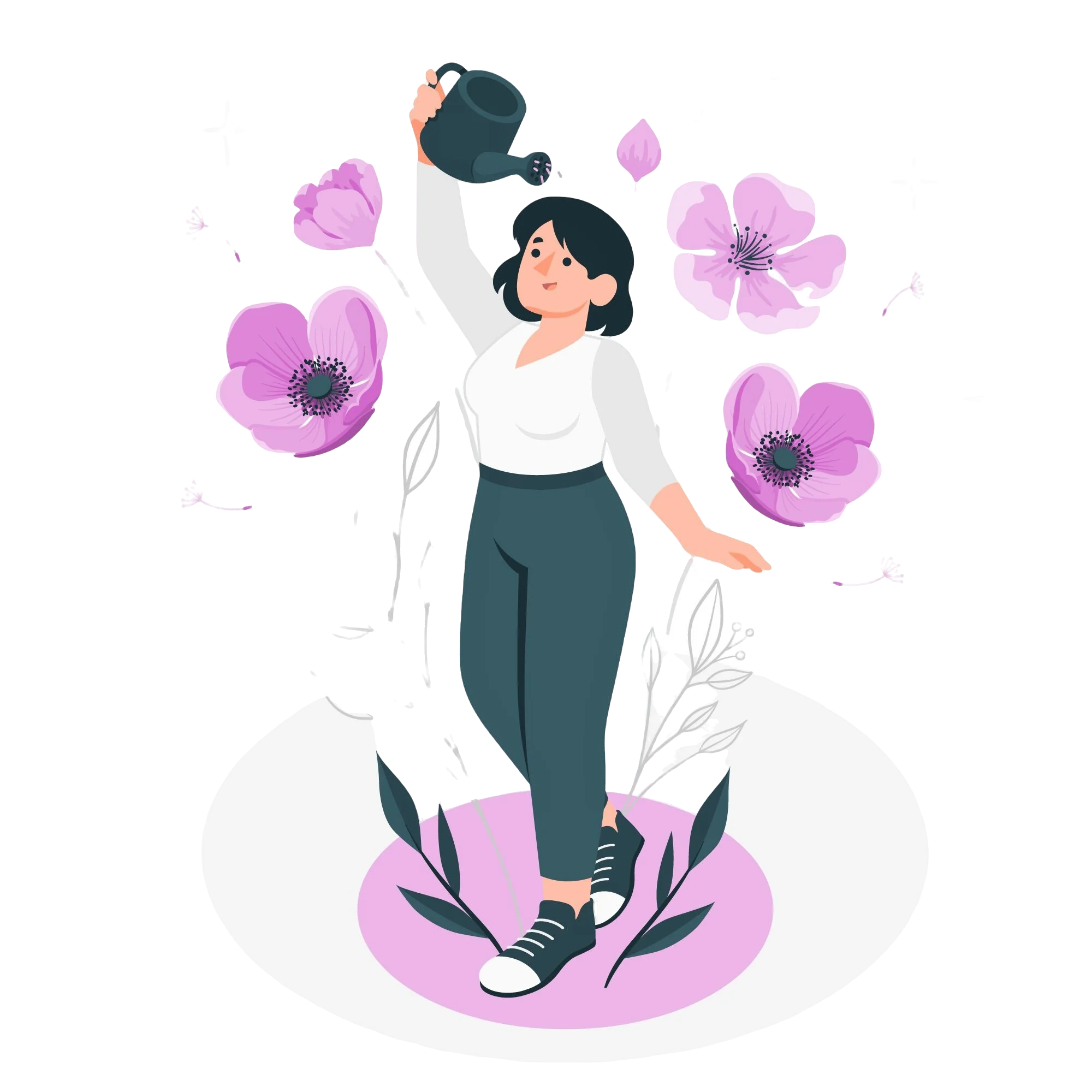 Person practicing self-care