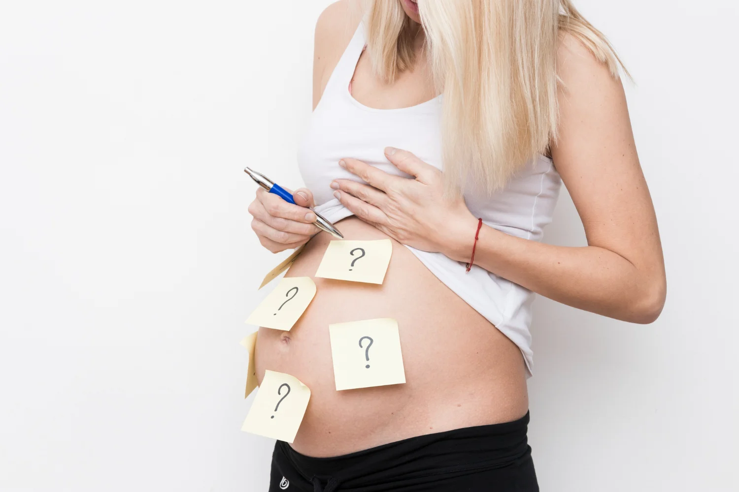 Pregnant woman receiving online medical consultation and support