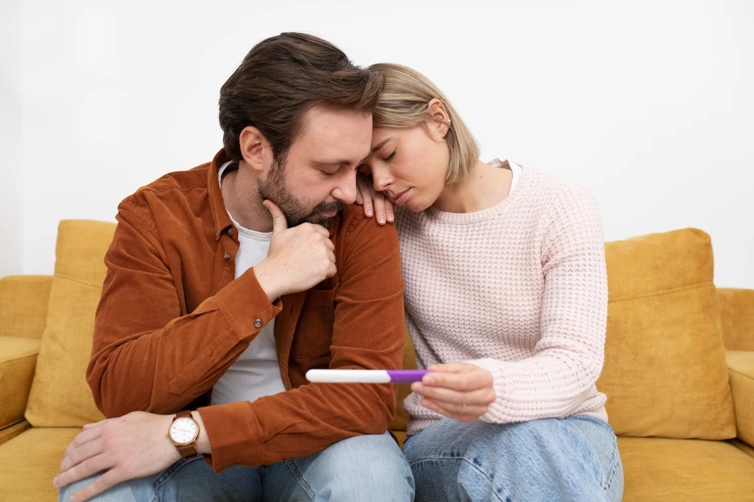 Couple discussing fertility concerns with a healthcare professional