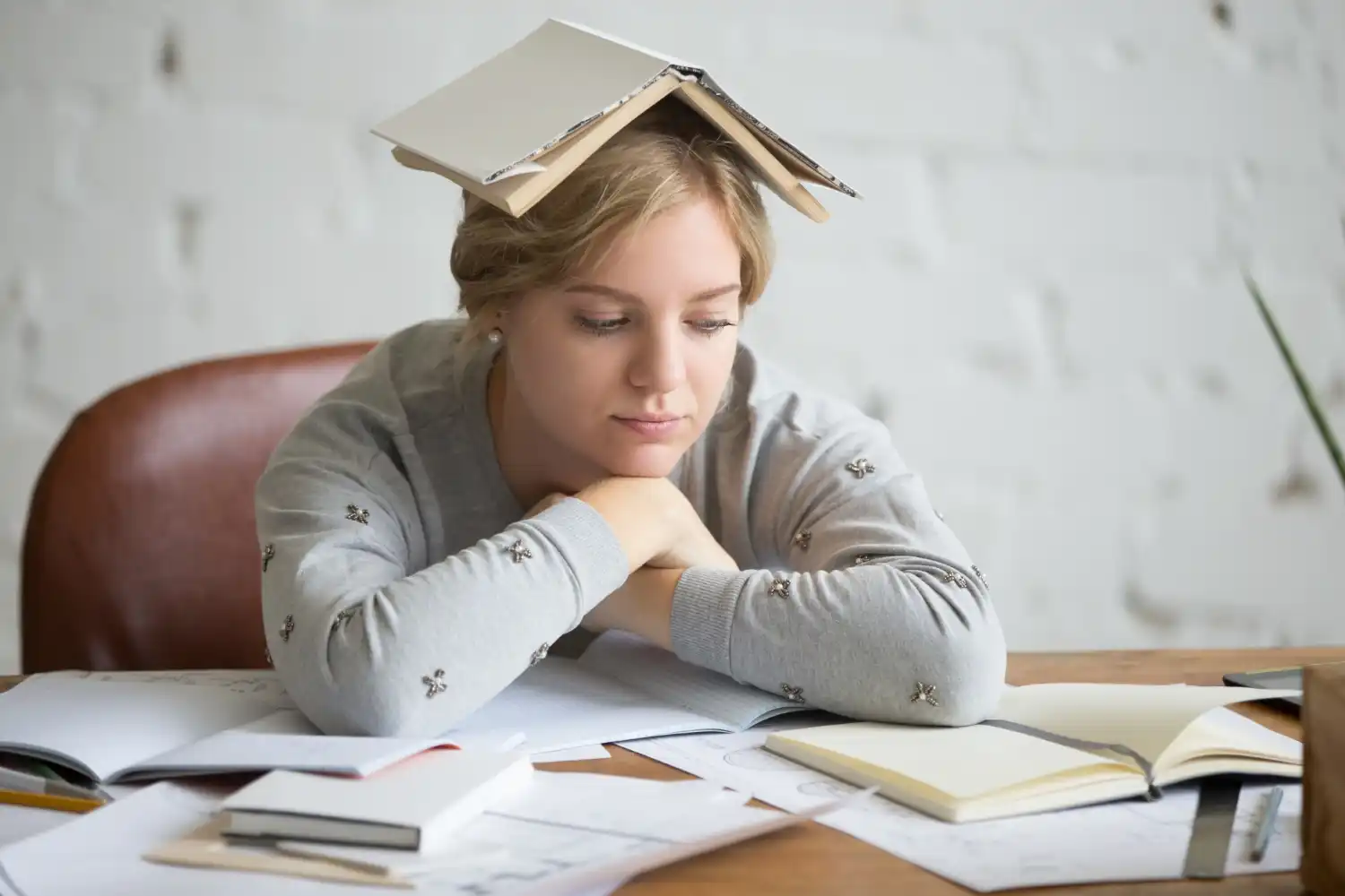 Exam anxiety support illustration - guidance to overcome stress before exams